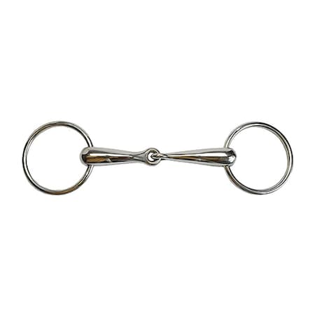 Jacks Imports Hollow Mouth Loose Ring Snaffle Bit 5" 25799-5